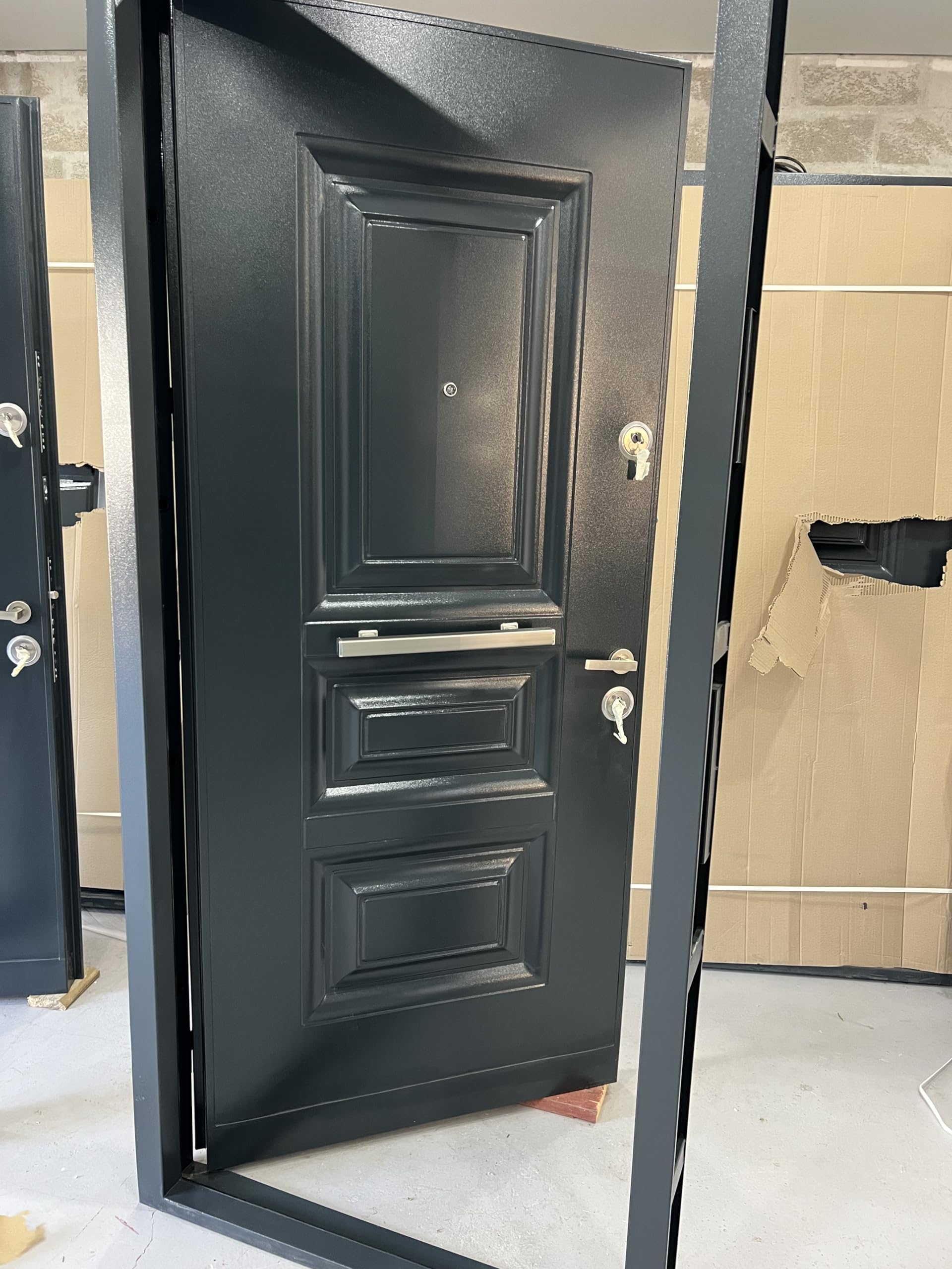 Installation de porte blindée